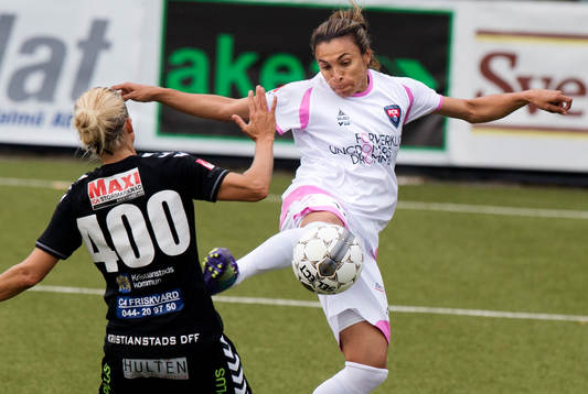 Marta Vieira Da Silva från Rosengård började på bänken