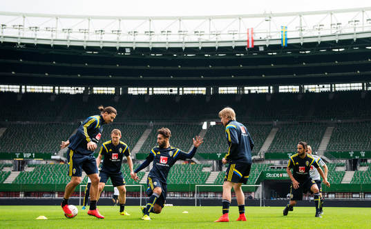 Zlatan Ibrahimovic, Kim Källström, Jimmy Durmaz, Emil