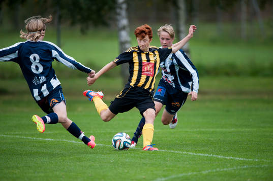 IFK Hässleholms Kevin Zenthio i matchen för 15-åringar