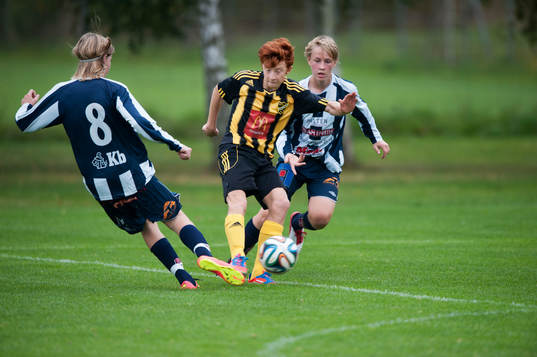 IFK Hässleholms Kevin Zenthio i matchen för 15-åringar