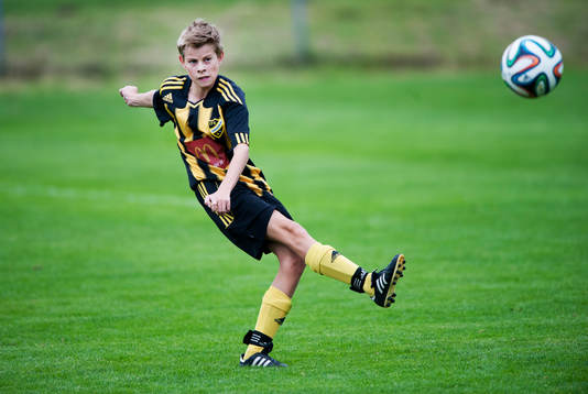 IFK Hässleholms Pontus Ernstsson i matchen för