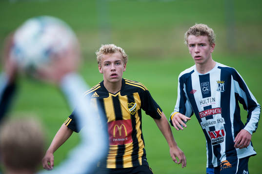 IFK Hässleholms Oskar Lindgren i matchen för 15-åringar