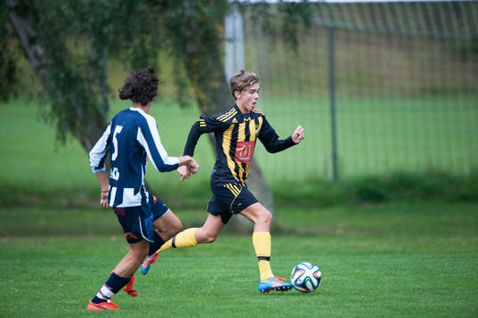 IFK Hässleholms Elliot Nilsson i matchen för 15-åringar