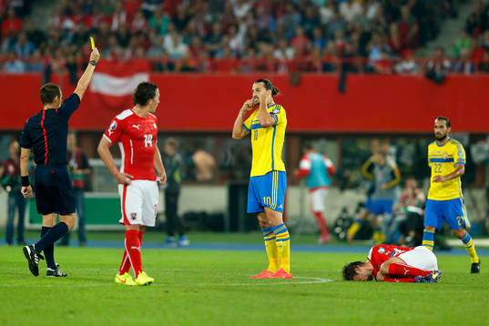 Sveriges Zlatan Ibrahimovic  varnas
