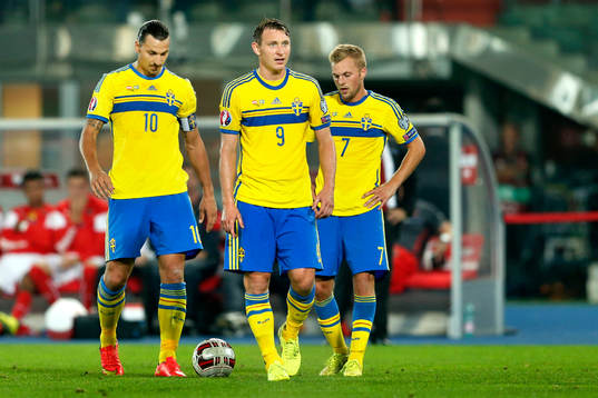 Sveriges Zlatan Ibrahimovic, Kim Källströmoch Sebastian