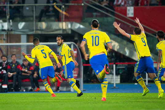 Sveriges Erkan Zengin jublar