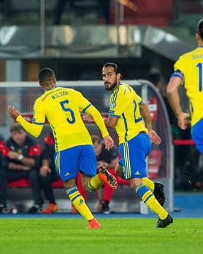 Sveriges Erkan Zengin jublar