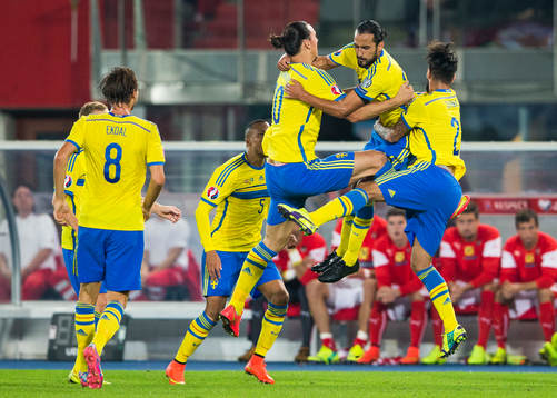 Sveriges Erkan Zengin jublar