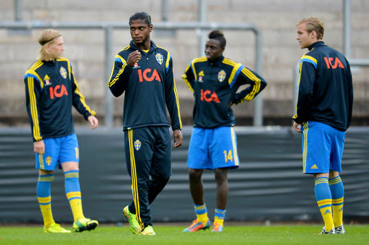 Sveriges Simon Kroon, Joseph Baffo, Pa Konate och Gustav