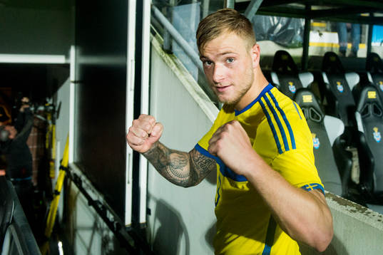 Sveriges John Guidetti jublar