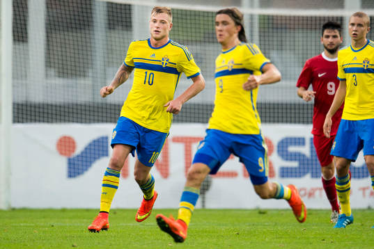 Sveriges John Guidetti och Kristoffer Olsson