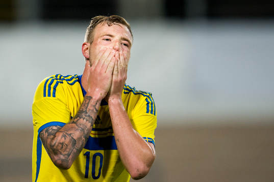 Sveriges John Guidetti deppar