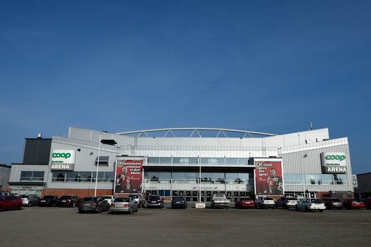 Norrbotten Coop Arena innan ishockeymatchen i SHL mellan