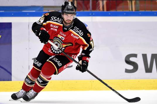 Luleås Stephen Dixon på uppvärmningen