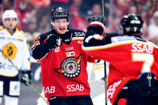 Luleås Jens Högbom jublar