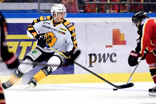 Skellefteås Elias Edström med pucken