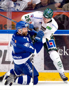 Leksands Johan Svedberg och Färjestads Anton Hedman