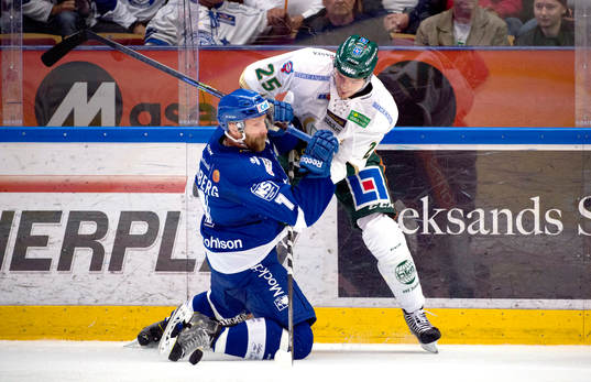 Leksands Johan Svedberg och Färjestads Anton Hedman