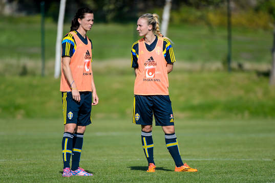 Lotta Schelin och Emma Lundh