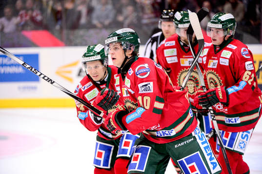 Frölundas Mattias Janmark jublar