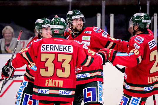 Frölundas Christoffer Persson jublar
