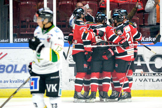 Malmö Redhawks Björn Svensson jublar