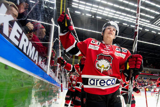 Malmö Redhawks Nicklas Jadeland jublar