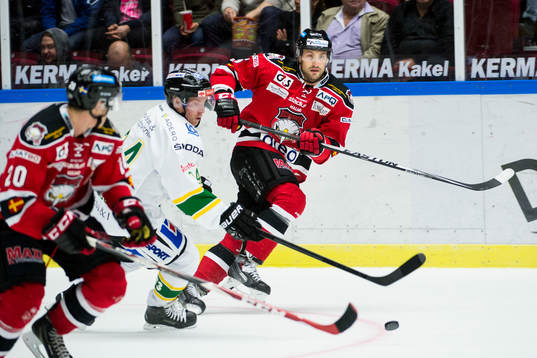 Malmö Redhawks nyförvärv Colin Stuart (th)