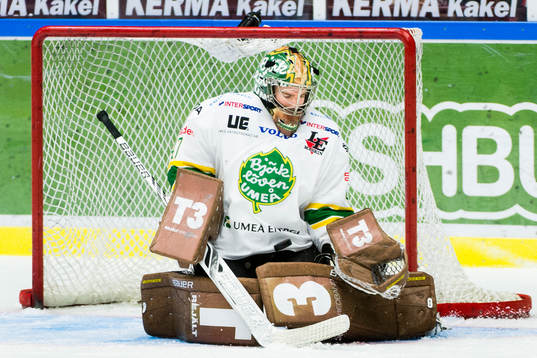 Björklövens målvakt Kevin Lindskoug