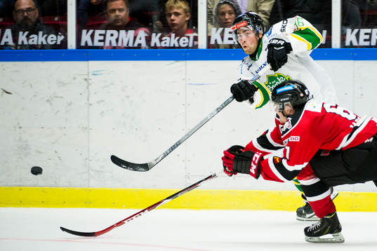 Björklövens Patrik Nevalainen och Malmö Redhawks Nicklas