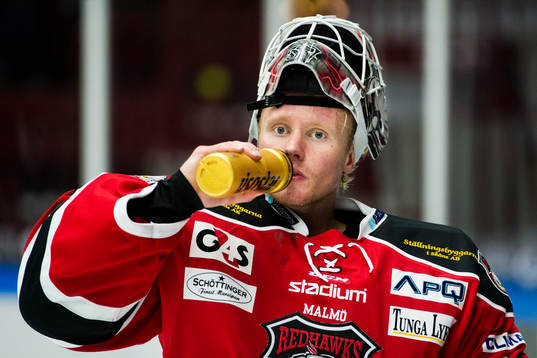 Malmö Redhawks målvakt Jonas Gunnarsson