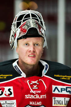 Malmö Redhawks målvakt Jonas Gunnarsson