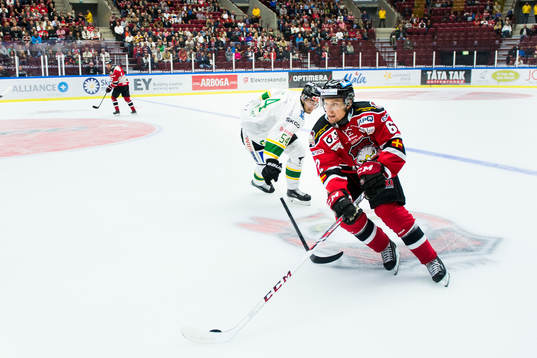 Björklövens Felix Maegaard-Scheel och Malmö Redhawks