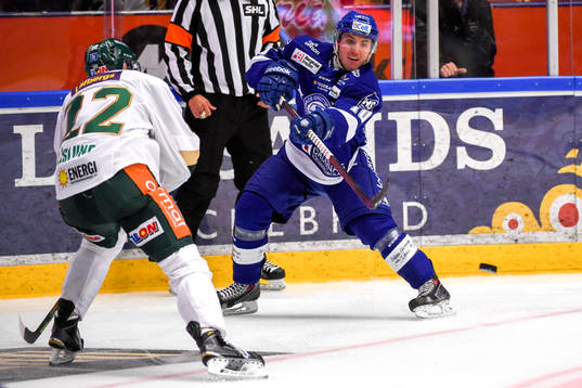 Leksands Brian Connelly och Färjestads Marius Holtet