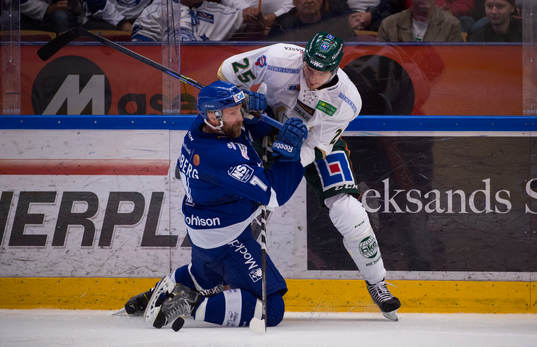 Leksands Johan Svedberg och Färjestads Anton Hedman