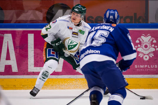 Färjestads Christoffer Forsberg och Leksands Toni