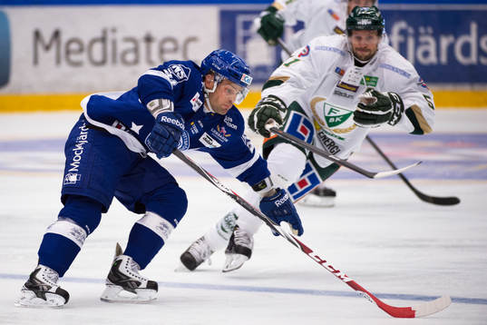 Leksands Kevin Kapstad och Färjestads Rickard Wallin