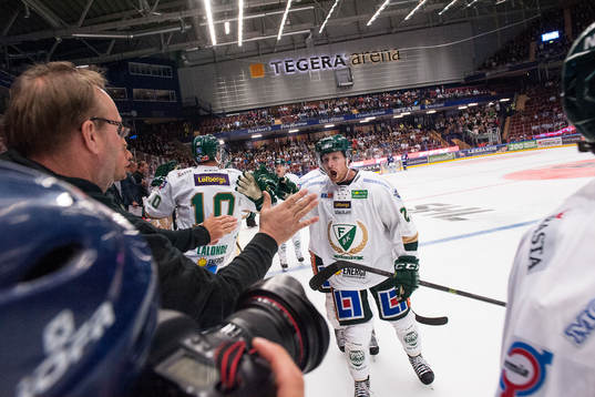 Färjestads Martin Röymark jublar