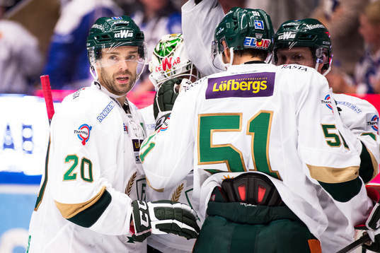 Färjestads Jakub Klepis jublar