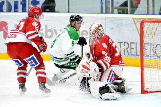 Rögles Sebastian Stålberg mot Timrås Mattias Nilsson och
