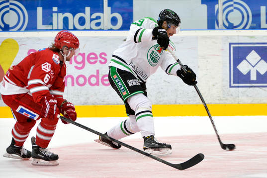 Rögles Ludvig Rensfeldt och Timrås Robin Persson