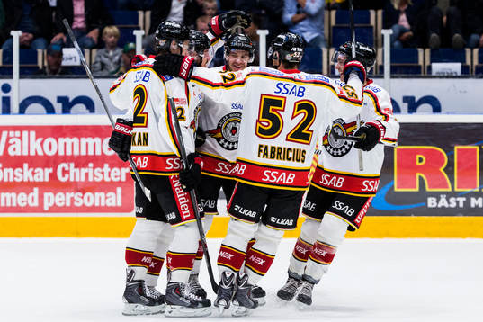 Luleås spelare jublar