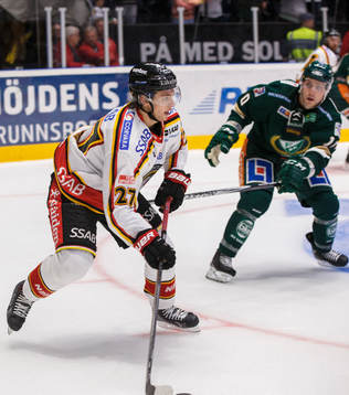 Luleås Daniel Zaar och Färjestads Shawn Lalonde