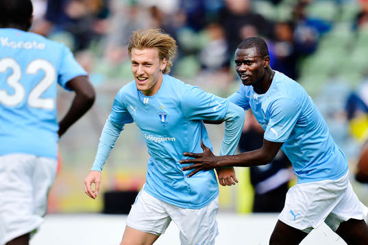 Malmö FFs Emil Forsberg jublar
