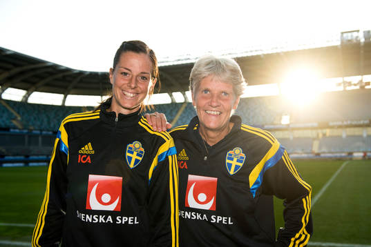Sveriges Lotta Schelin har i och med dagens match gjort
