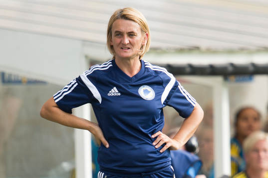 Bosniens förbundskapten Samira Hurem