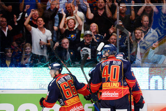 Djurgårdens spelare jublar