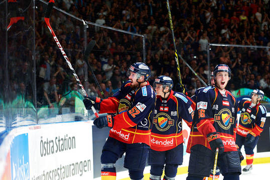 Djurgårdens Mikael Ahlén, Markus Ljungh och Robin Norell