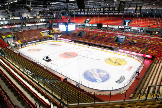 Översiktsbild över Gavlerinken arena före