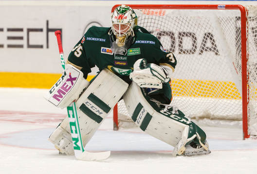 Färjestads målvakt Fredrik Pettersson Wentzel